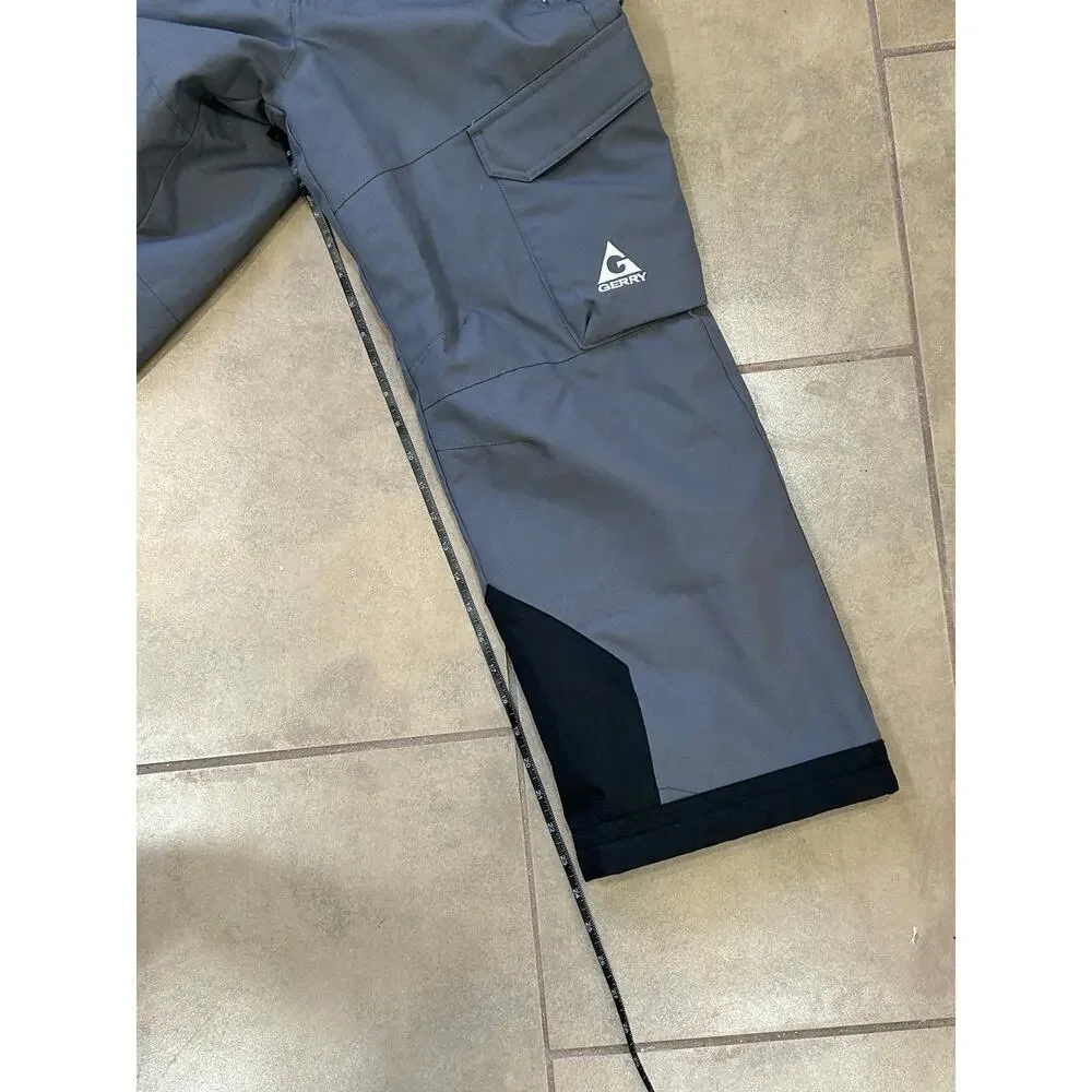Gerry Kid's Snow Ski Pants‎ w/ Suspenders in Gray Sz YM 10/12